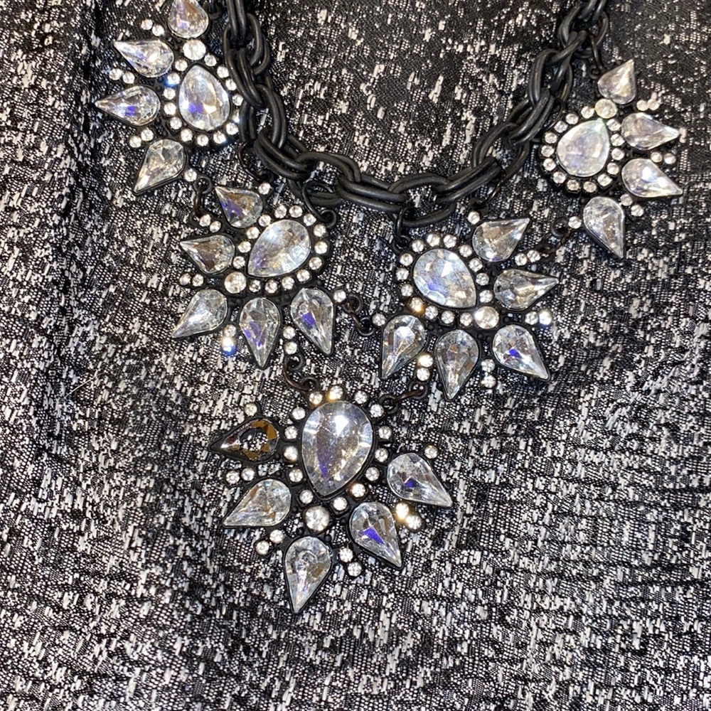 Silver Statement Necklace - Picture 3 of 3
